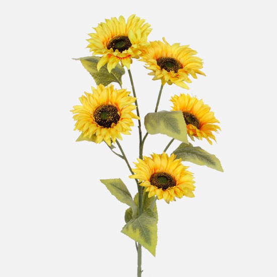 Artificial Sunflowers Stem 5 Flowers 97cm Artificial Flowers